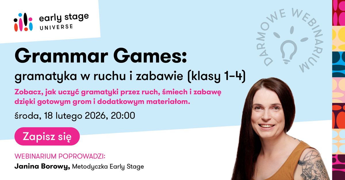 Grammar Games – gramatyka w ruchu i zabawie (klasy 1–4)